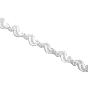 Wave Model Silver Bracelet