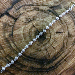 Knot Chain Motif Silver Bracelet