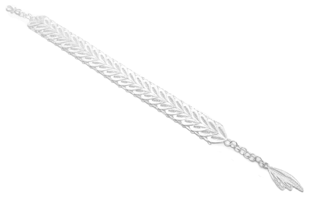 Heart Model Silver Bracelet